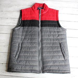 Climate Sleeveless Jacket Puffer Vest Size XL 14 16 Red Black Gray Winter
